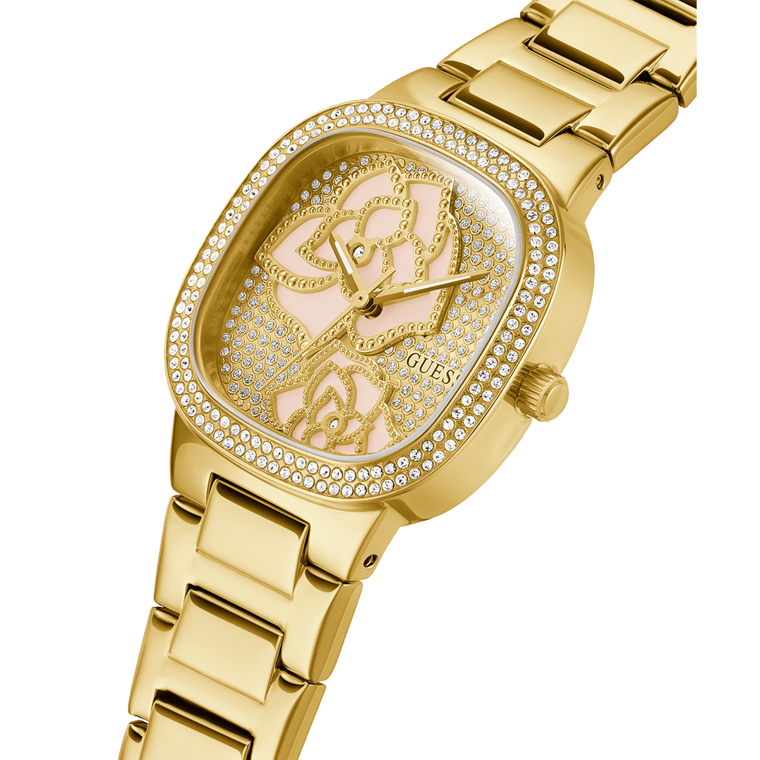 GUESS Ladies Gold Tone Analog Watch