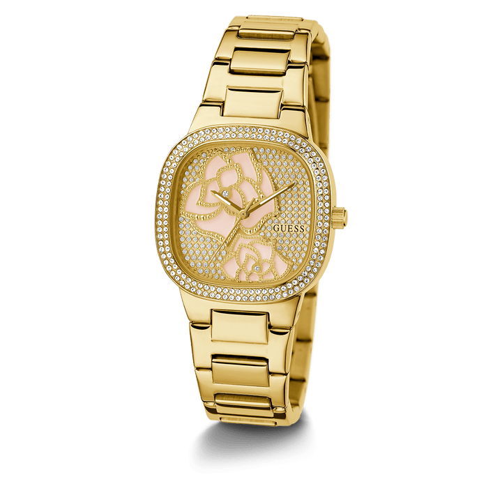 GUESS Ladies Gold Tone Analog Watch