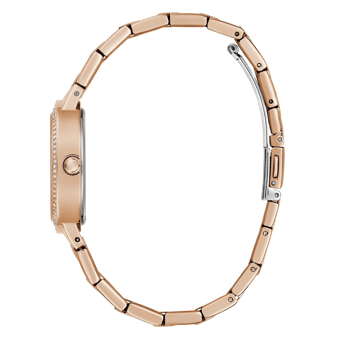 GUESS Ladies Rose Gold Tone Analog Watch