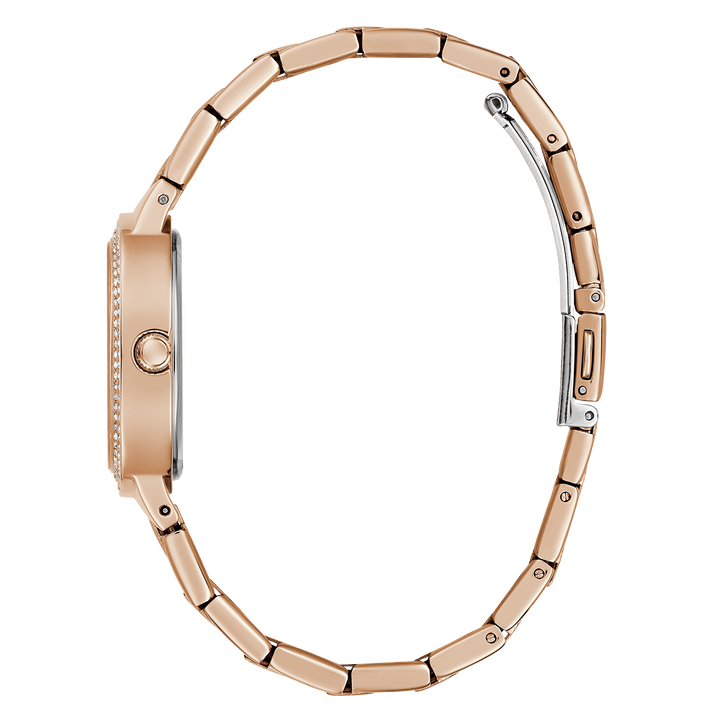 GUESS Ladies Rose Gold Tone Analog Watch