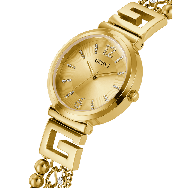 GUESS Ladies Gold Tone Analog Watch