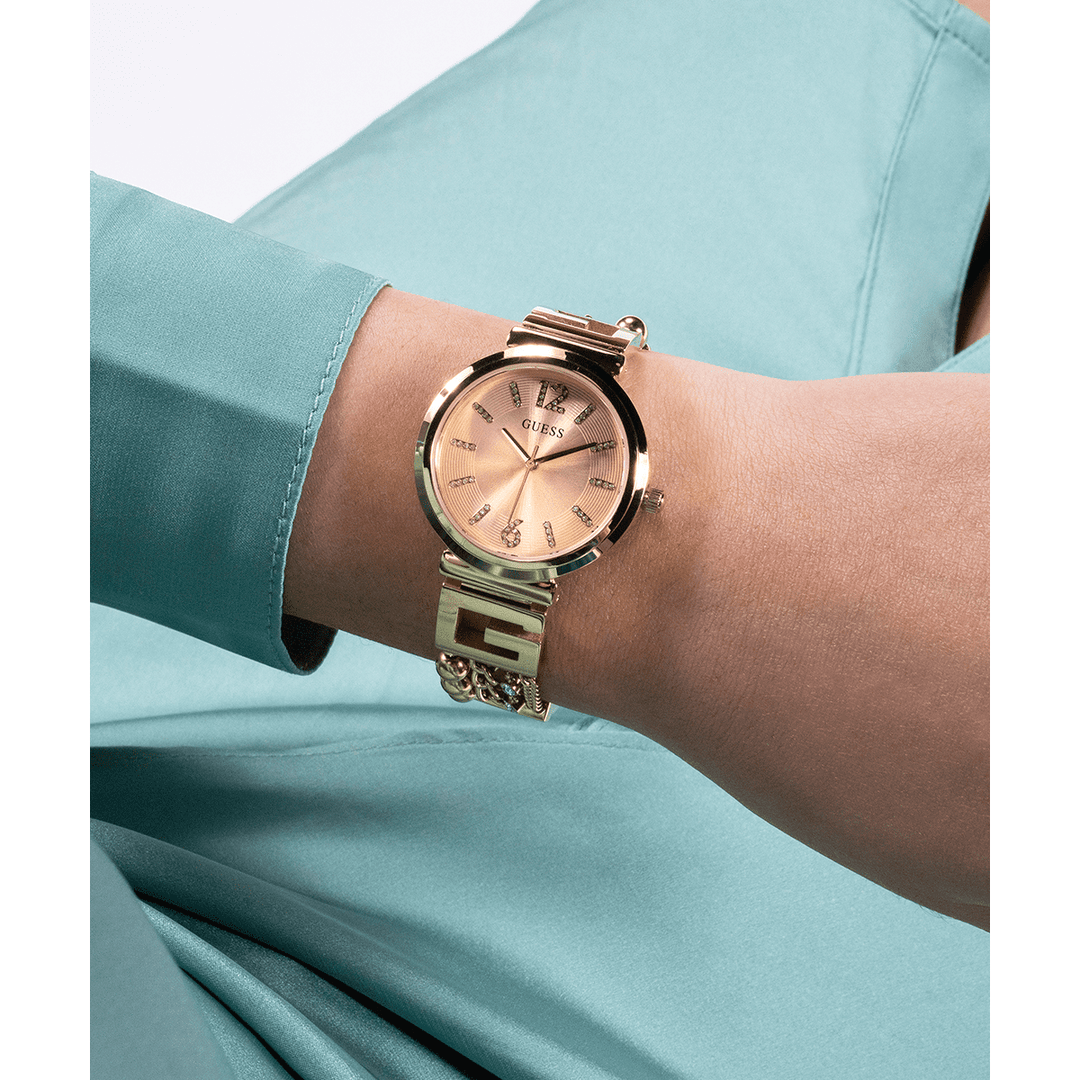 GUESS Ladies Gold Tone Analog Watch