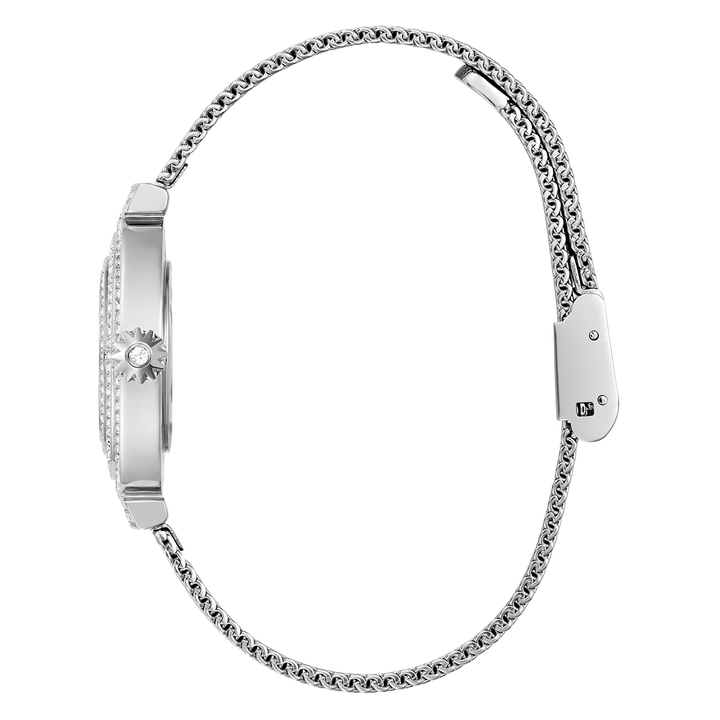 GUESS Ladies Silver Tone Analog Watch