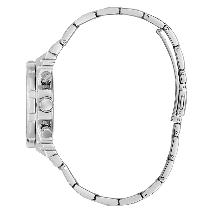 GUESS Ladies Silver Tone Multi-Function Watch