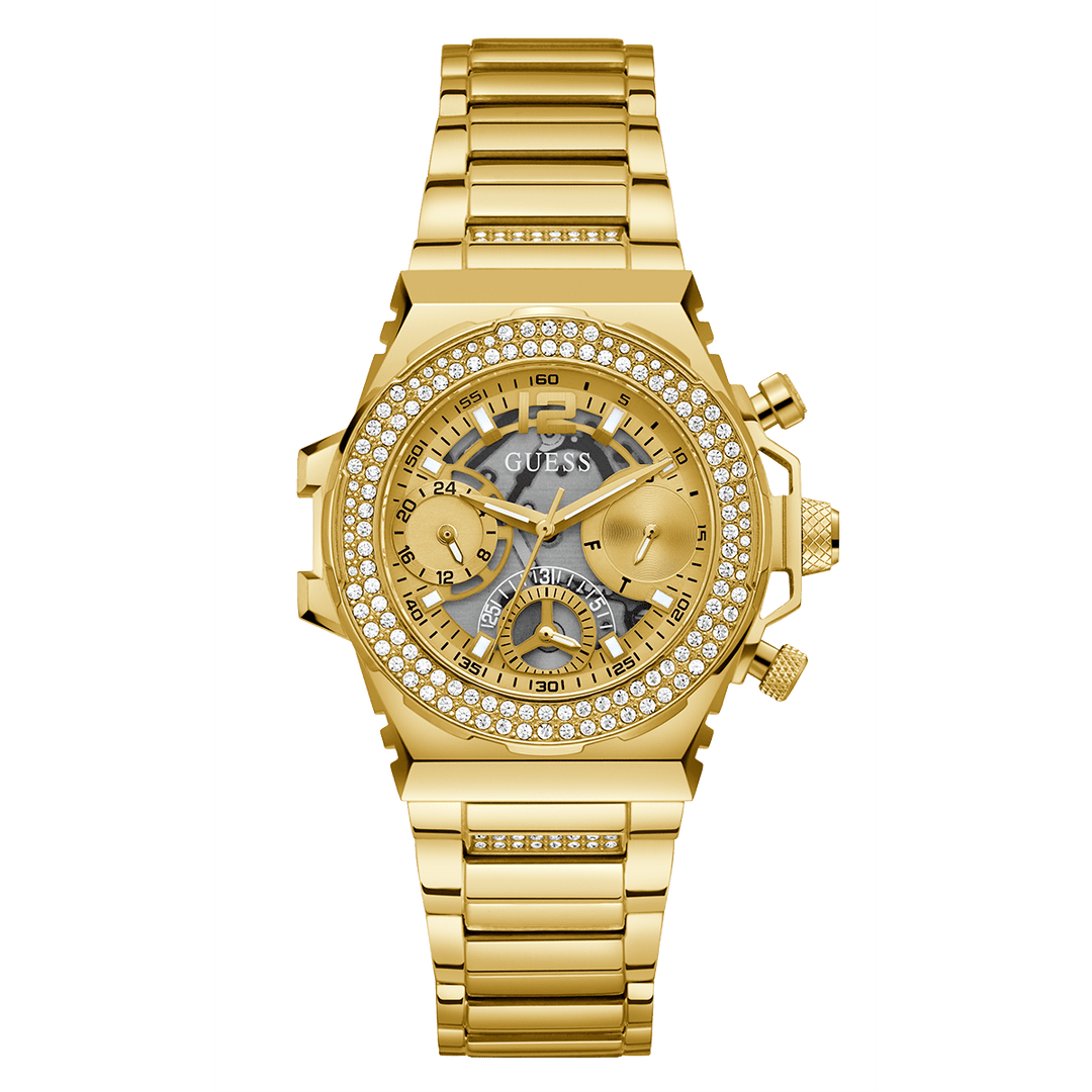 GUESS Ladies Gold Tone Multi-Function Watch