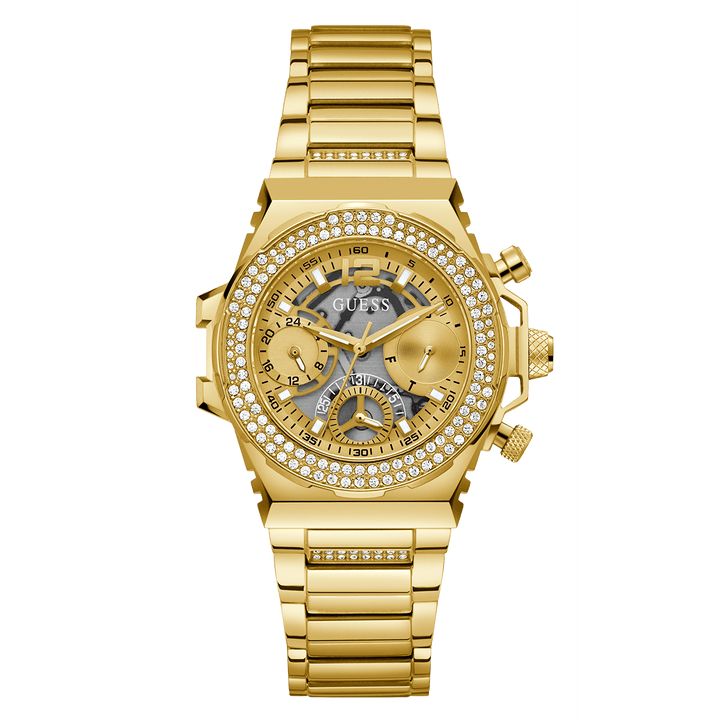 GUESS Ladies Gold Tone Multi-Function Watch