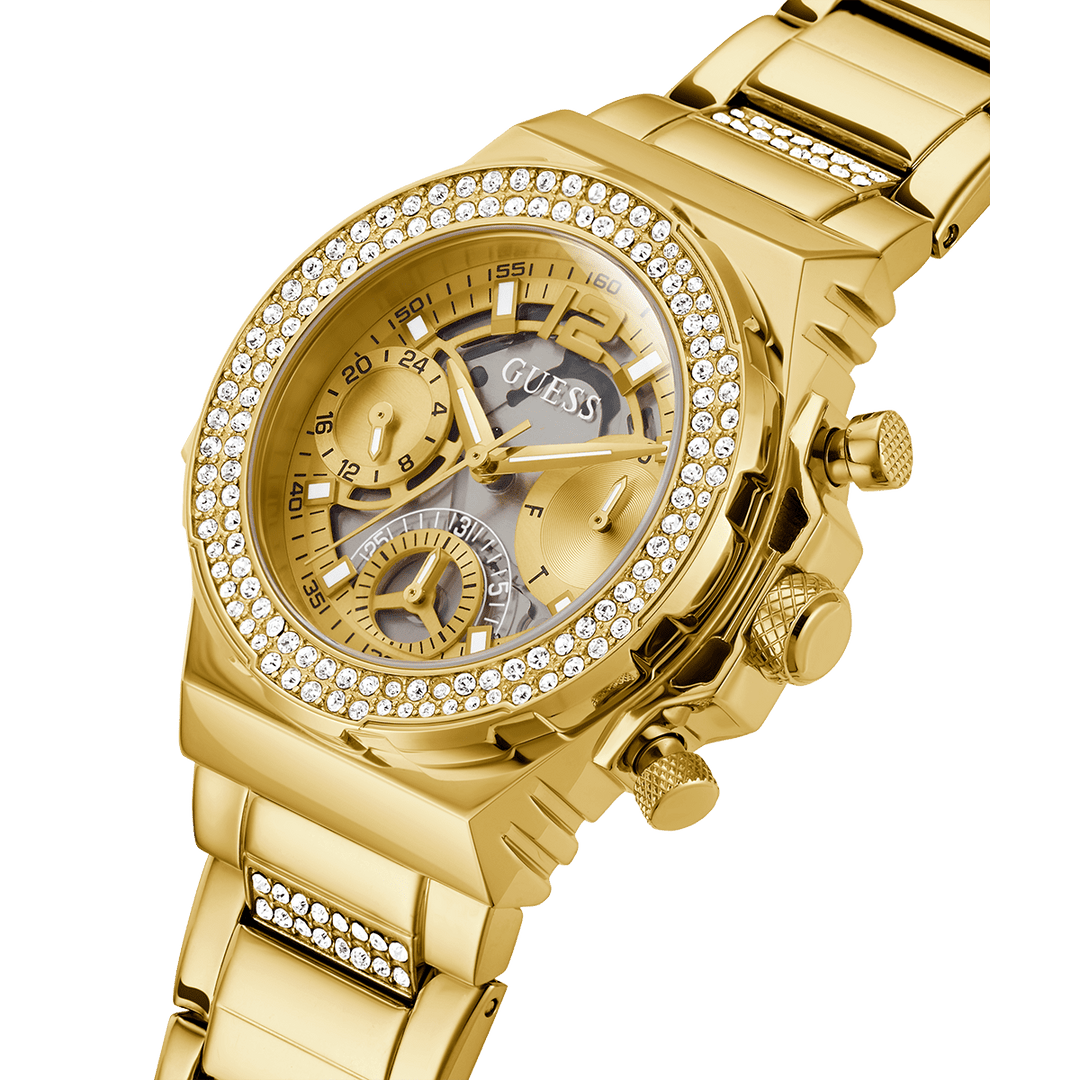 GUESS Ladies Gold Tone Multi-Function Watch