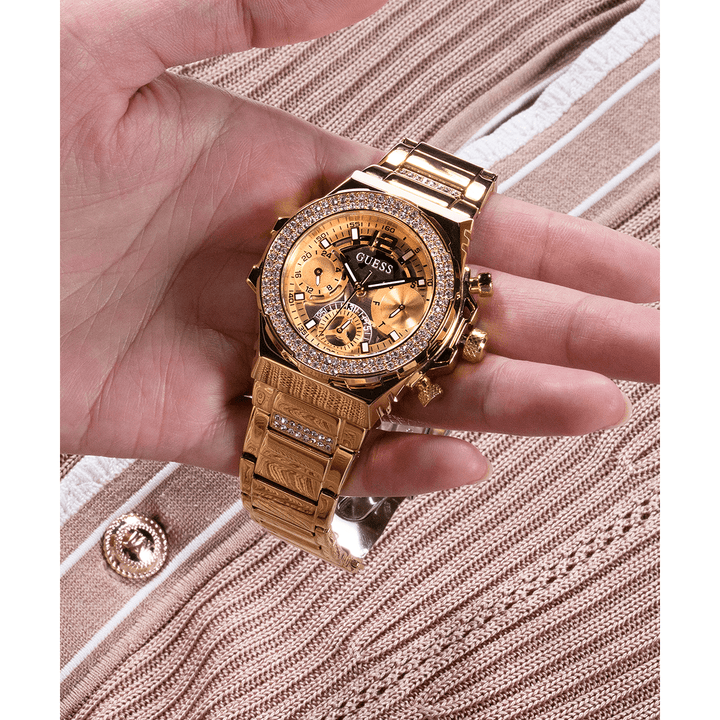 GUESS Ladies Gold Tone Multi-Function Watch