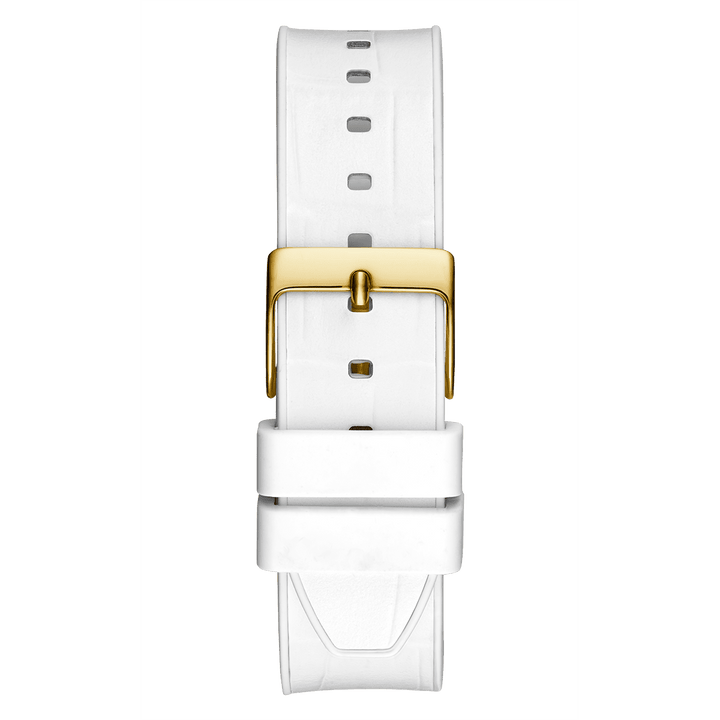 GUESS Ladies White 2-Tone Multi-Function Watch
