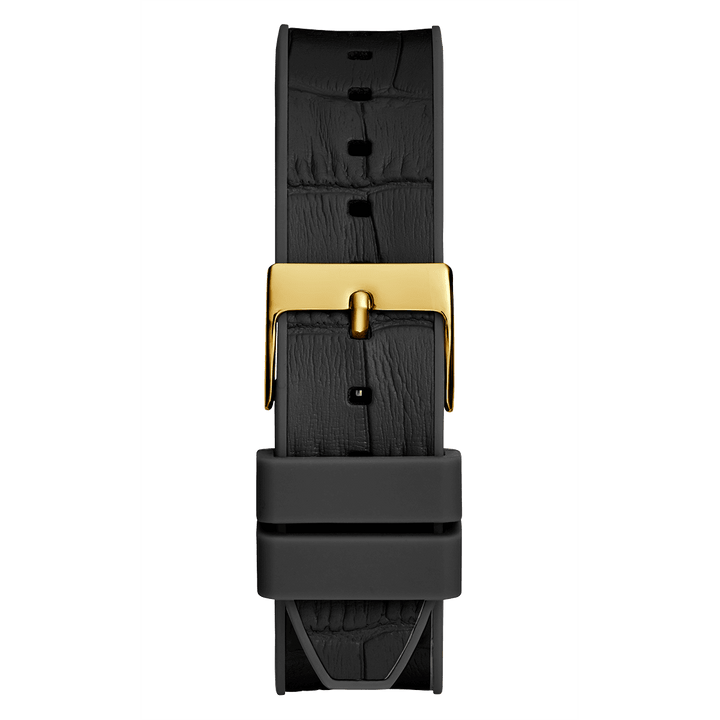 GUESS Ladies Black Gold Tone Multi-Function Watch