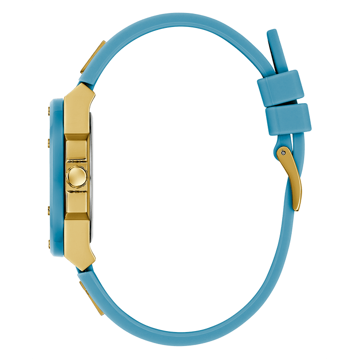 GUESS Ladies Turquoise 2-Tone Analog Watch