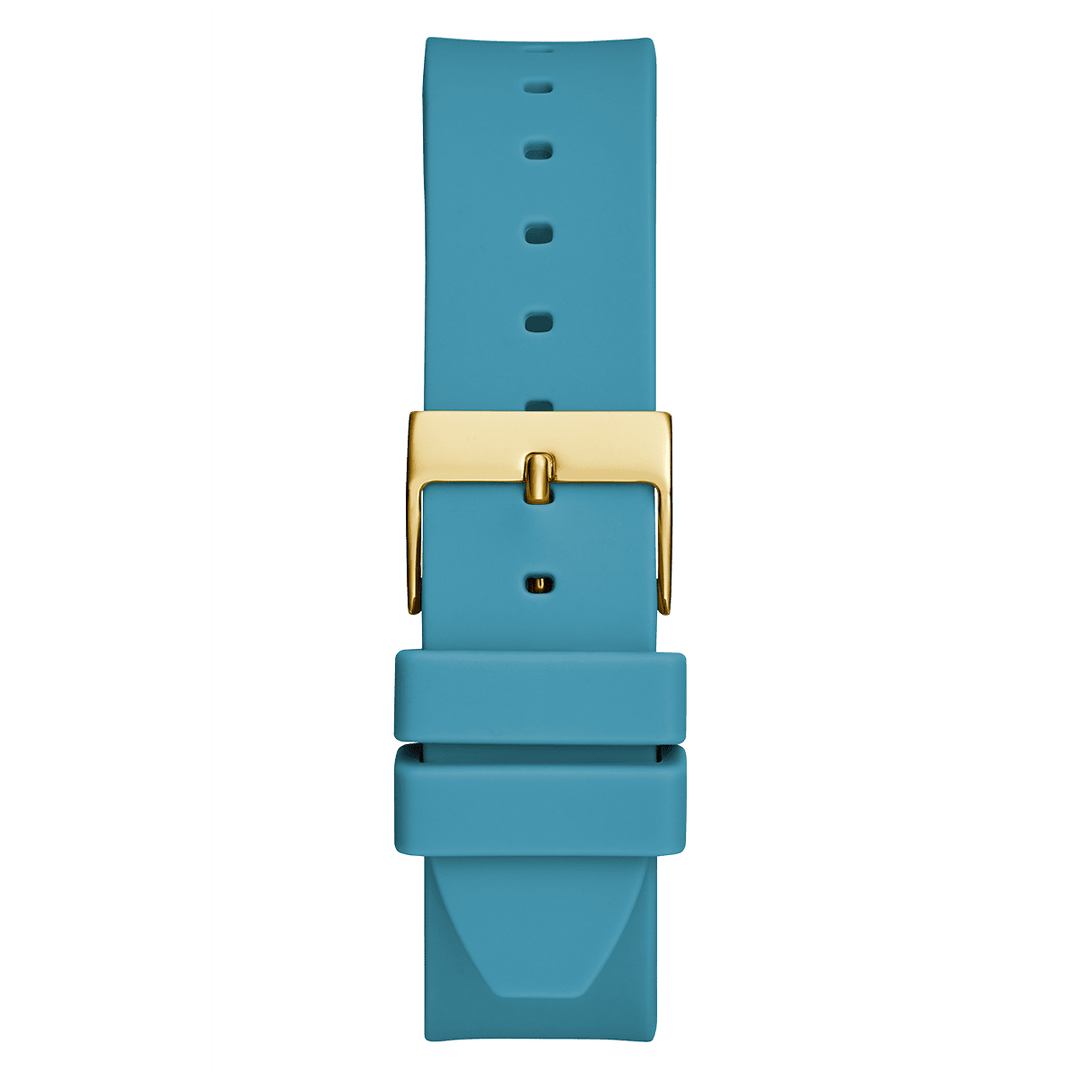 GUESS Ladies Turquoise 2-Tone Analog Watch
