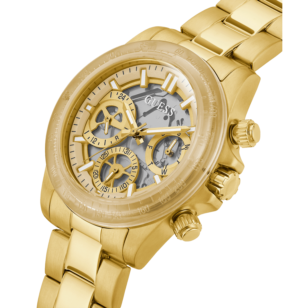 GUESS Ladies Gold Tone 2-Tone Analog Watch