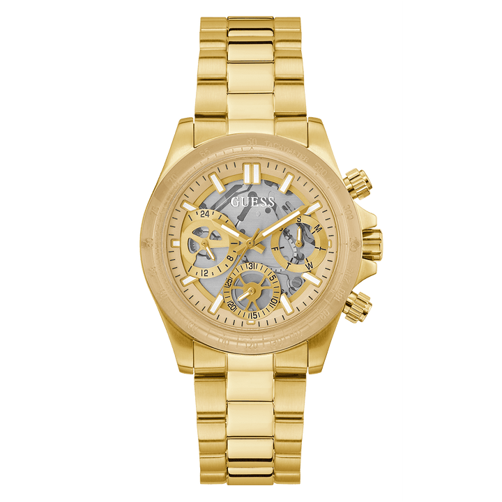 GUESS Ladies Gold Tone 2-Tone Analog Watch