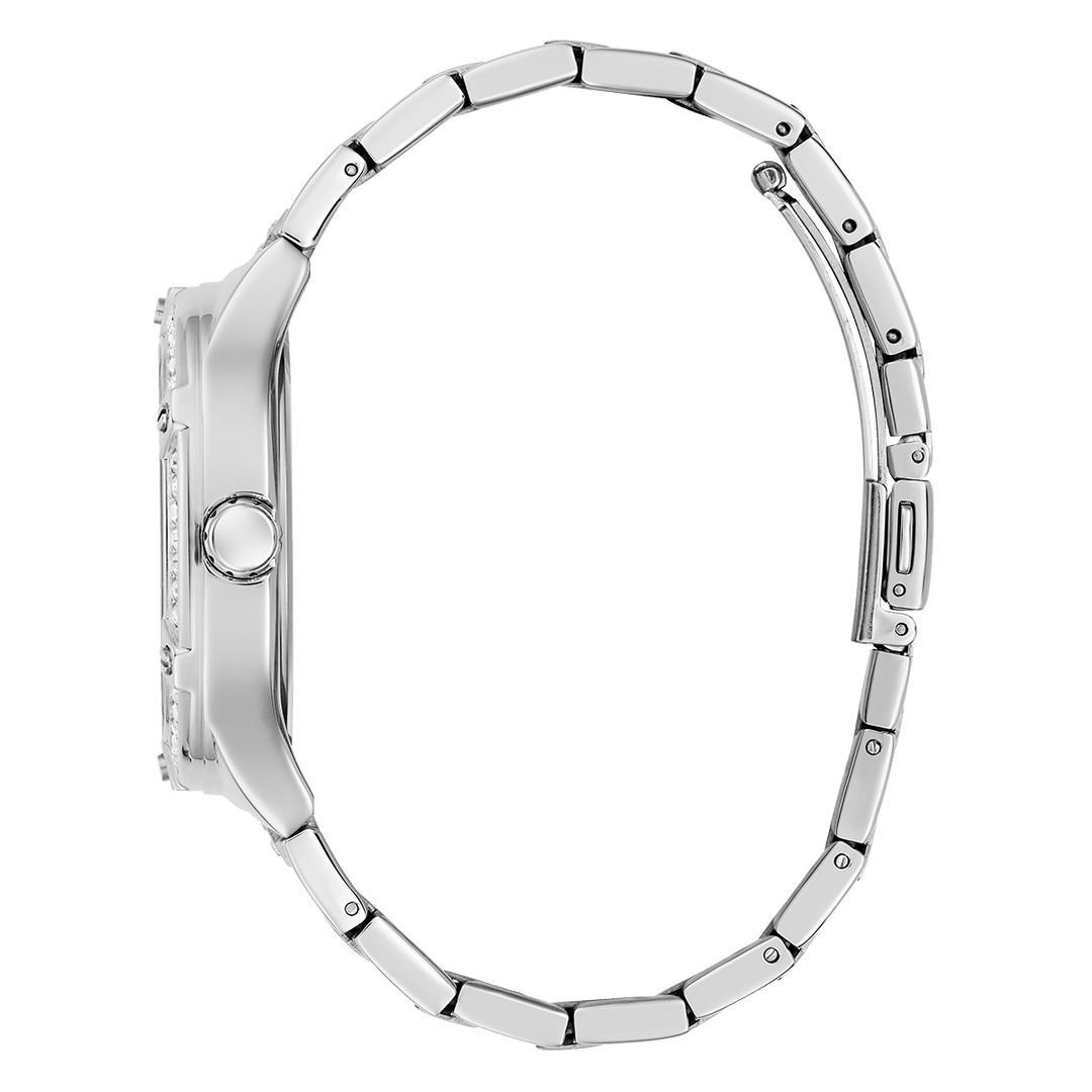 GUESS Ladies Silver Tone Multi-Function Watch