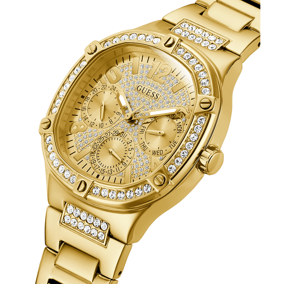 GUESS Ladies Gold Tone Multi-Function Watch