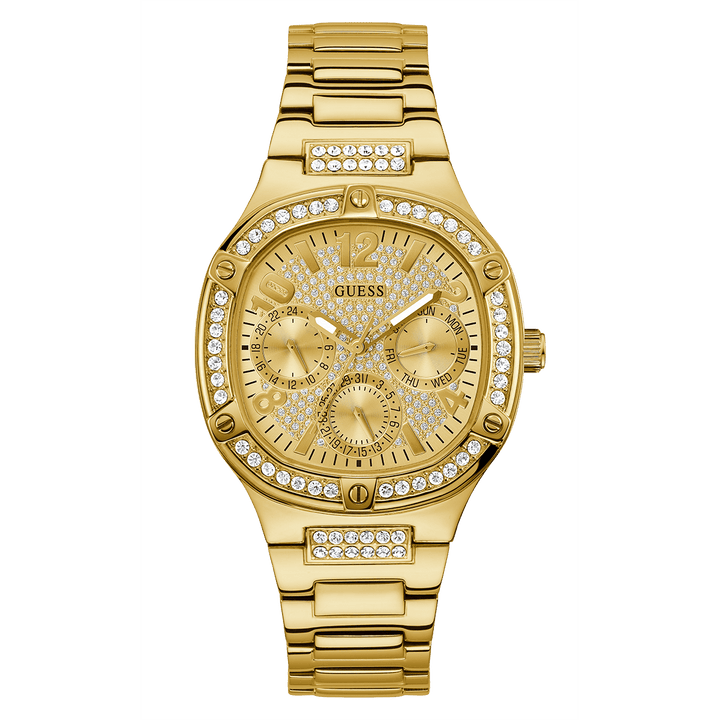 GUESS Ladies Gold Tone Multi-Function Watch