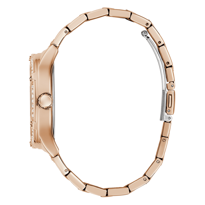 GUESS Ladies Rose Gold Tone Multi-Function Watch