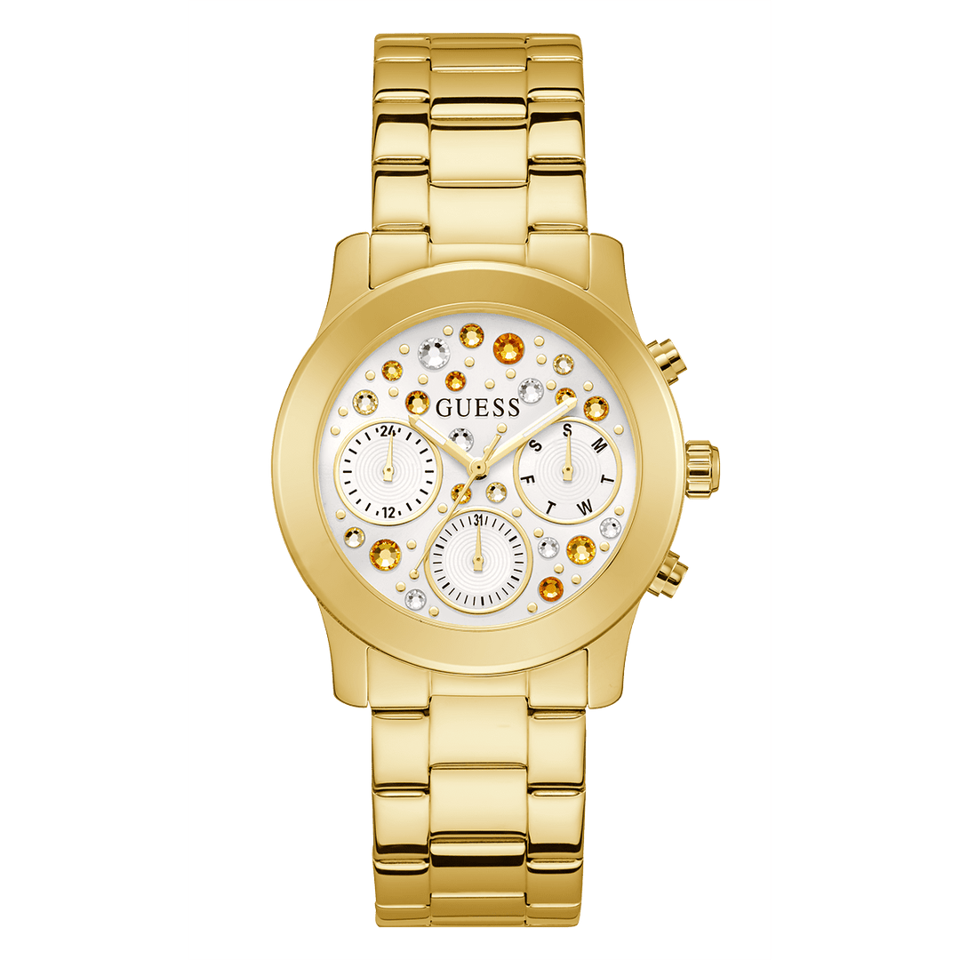 GUESS Ladies Gold Tone Multi-Function Watch