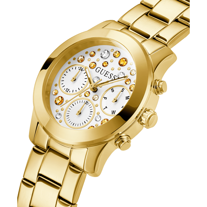 GUESS Ladies Gold Tone Multi-Function Watch