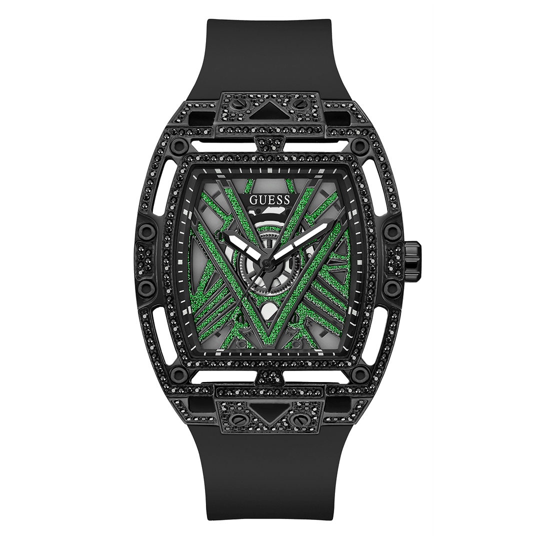 GUESS Mens Black Analog Watch