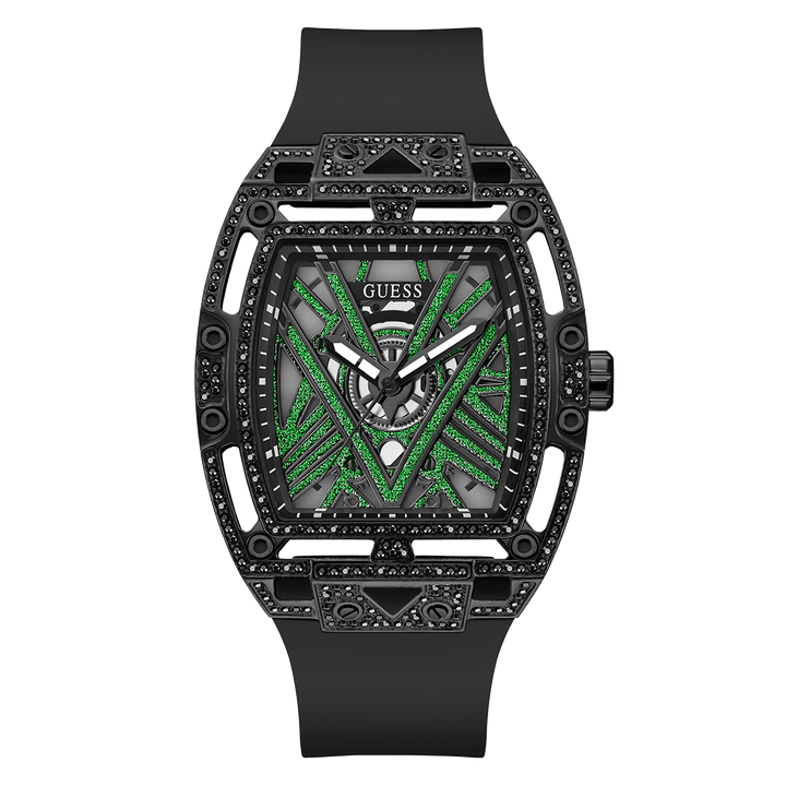 GUESS Mens Black Analog Watch