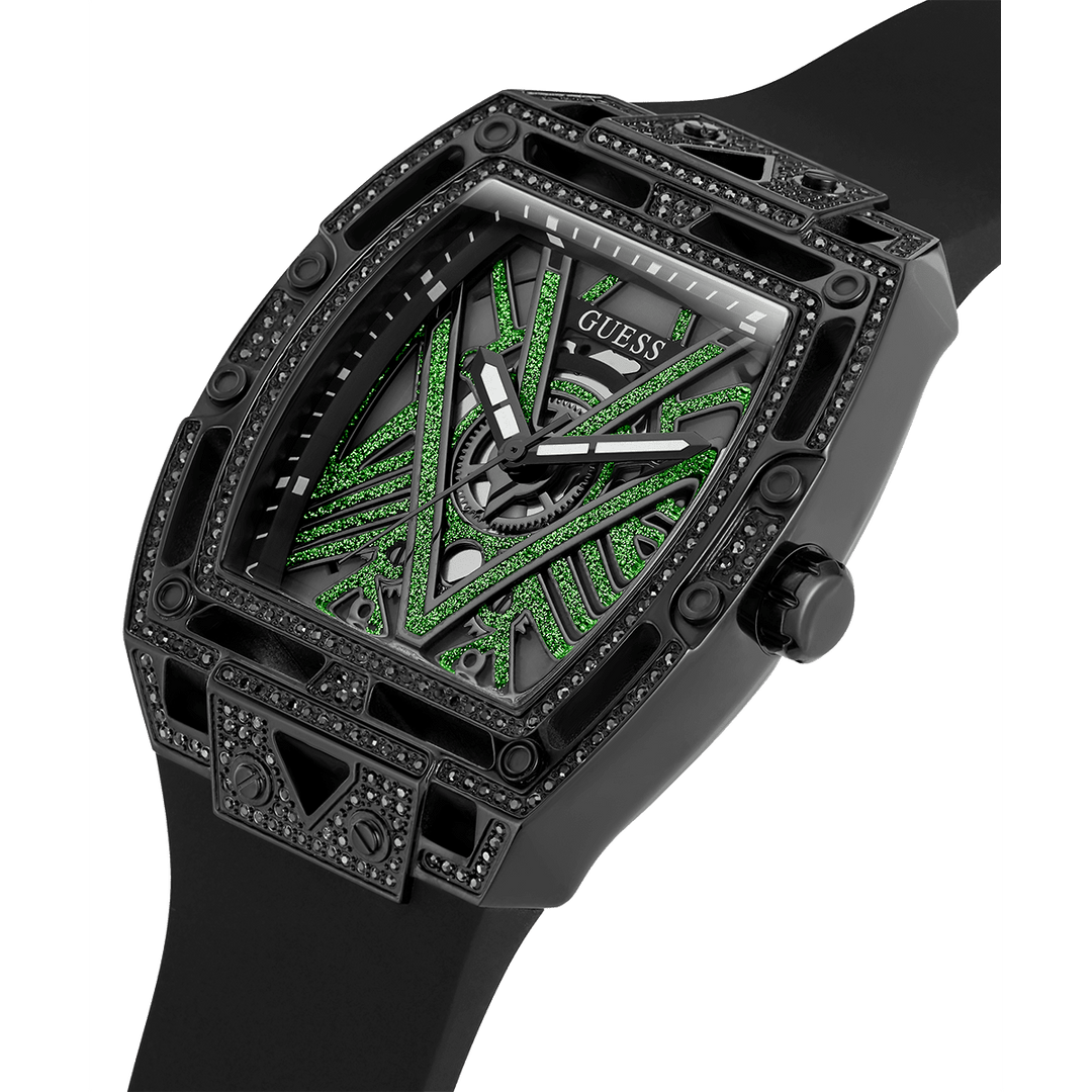 GUESS Mens Black Analog Watch