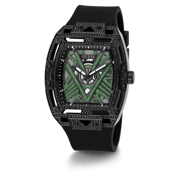 GUESS Mens Black Analog Watch