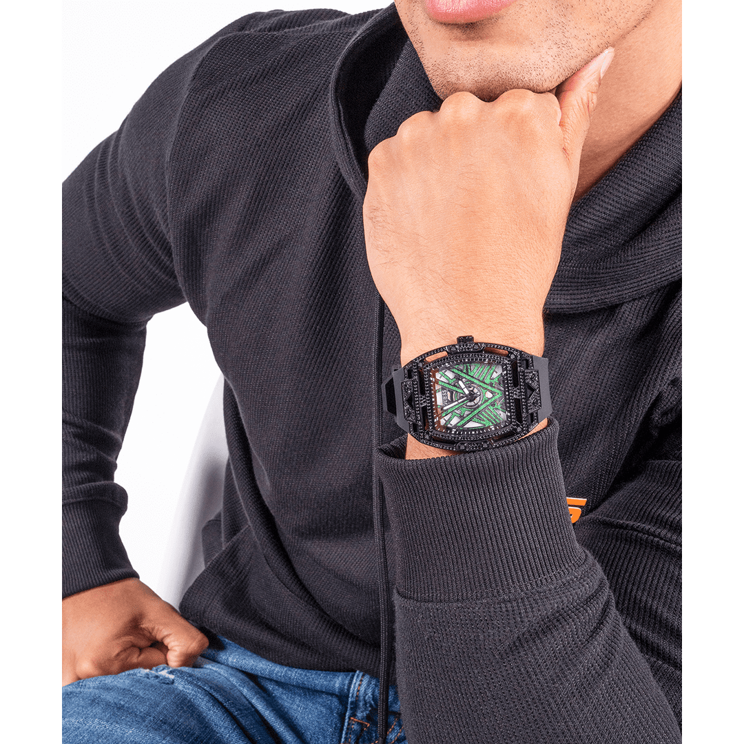 GUESS Mens Black Analog Watch