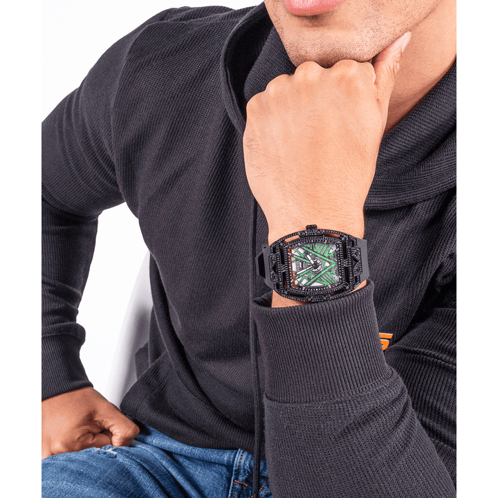 GUESS Mens Black Analog Watch