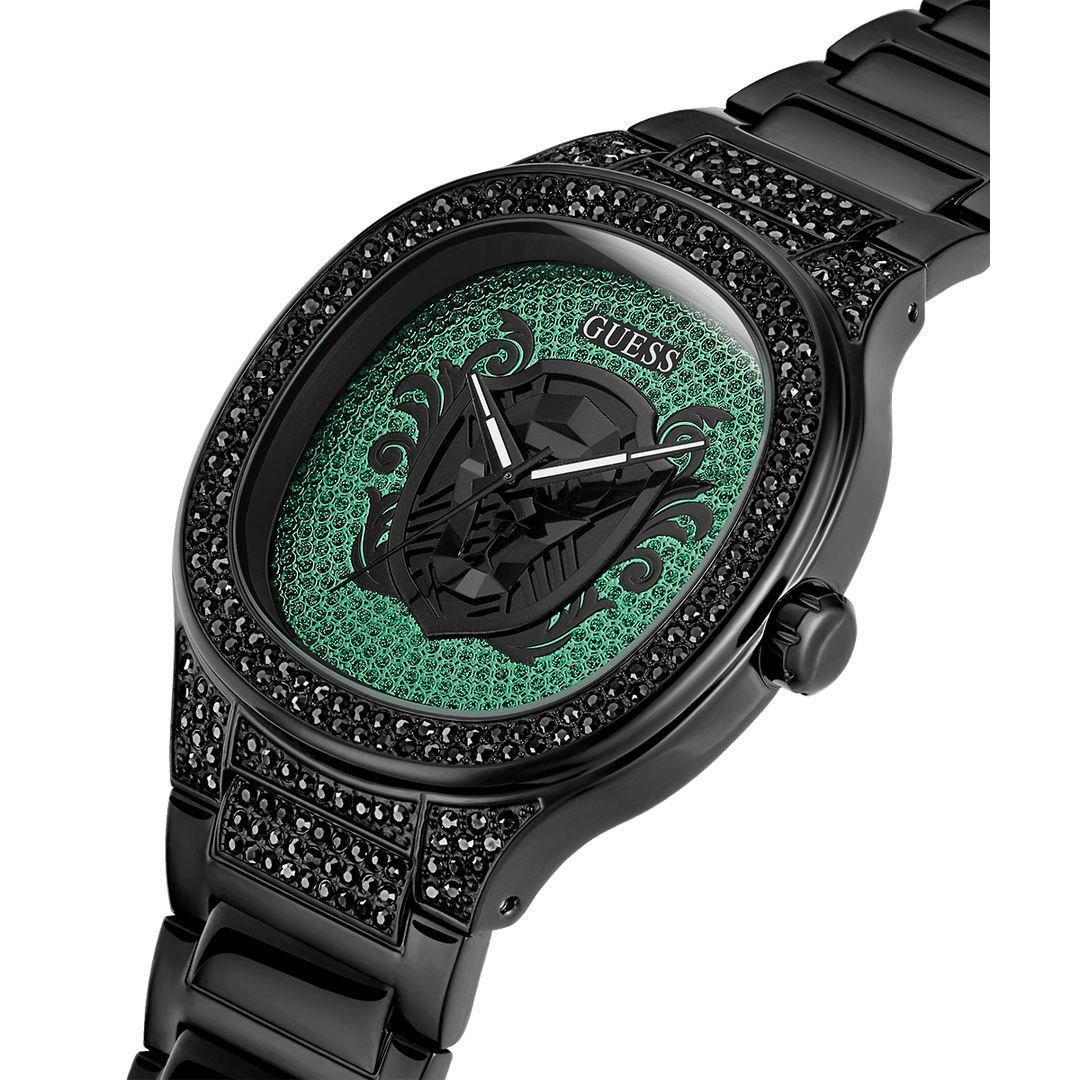 GUESS Mens Black Analog Watch