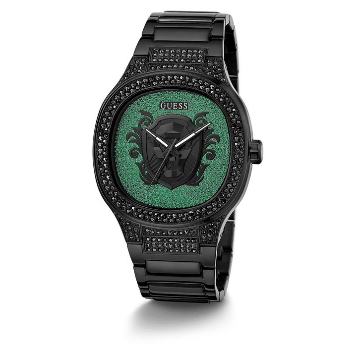 GUESS Mens Black Analog Watch