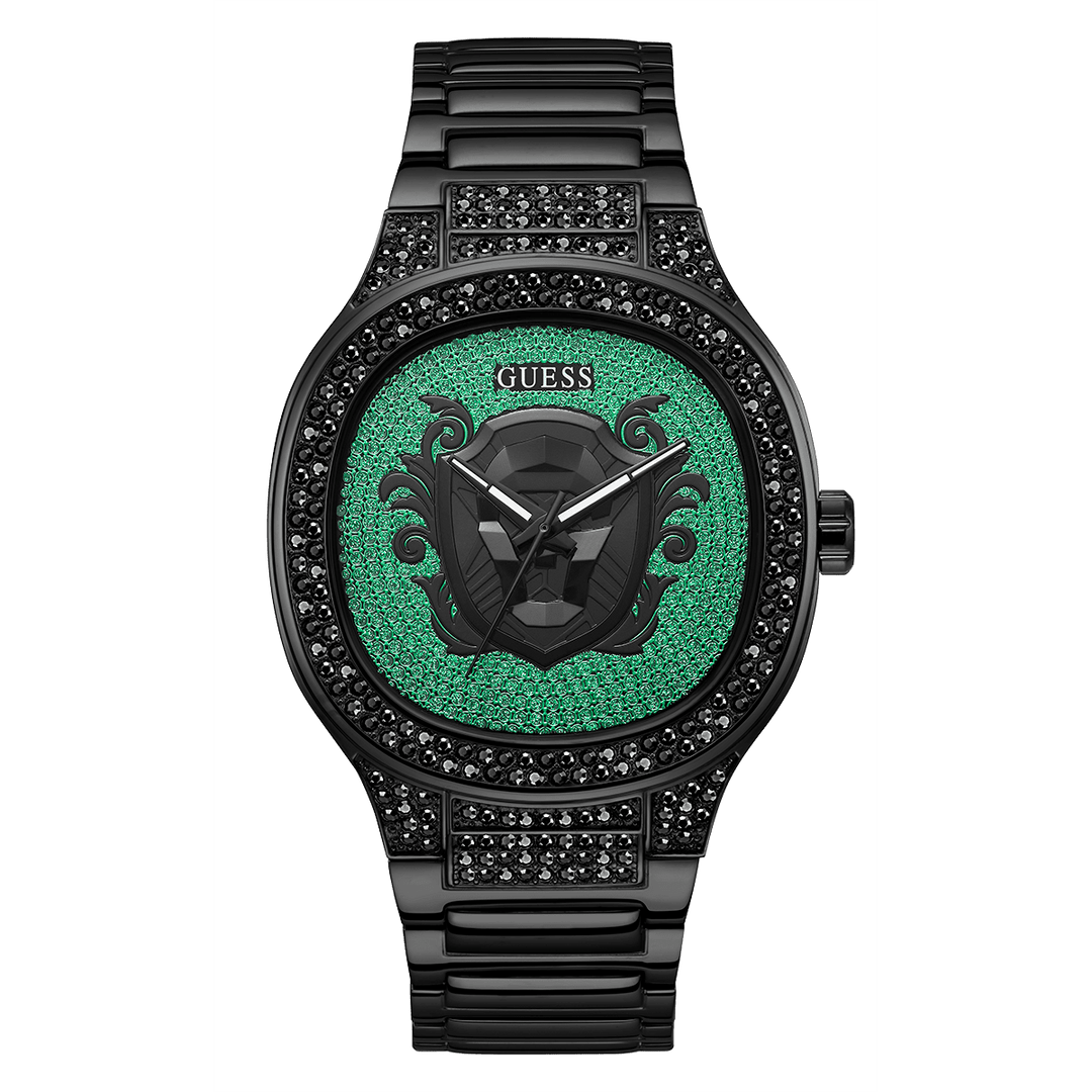 GUESS Mens Black Analog Watch