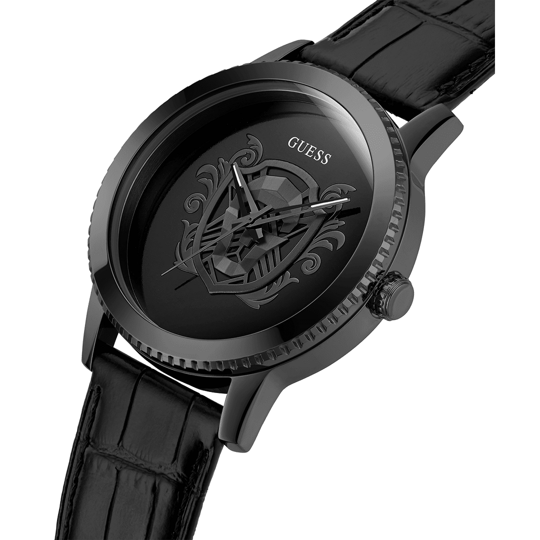 GUESS Mens Black Analog Watch