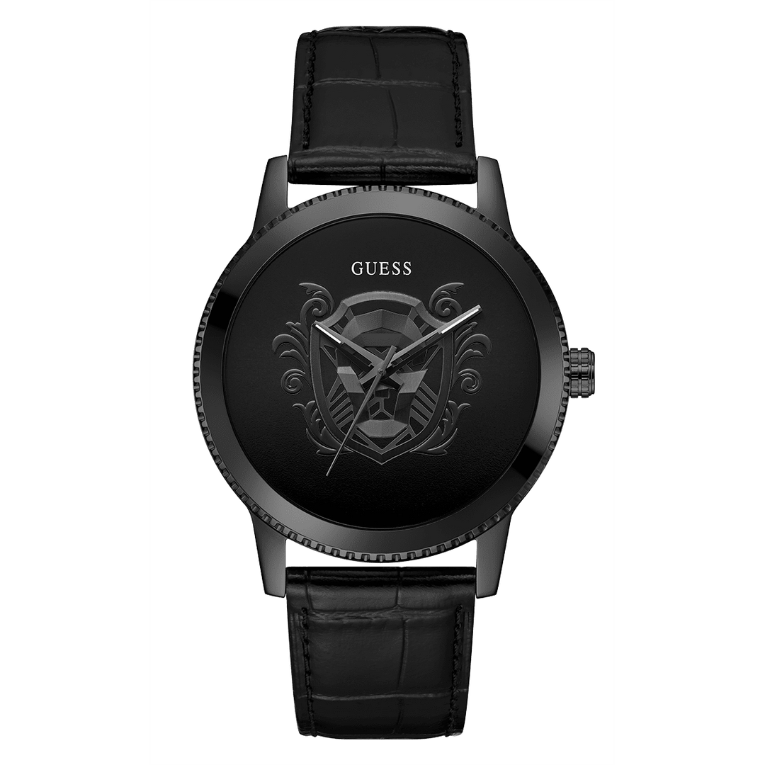 GUESS Mens Black Analog Watch