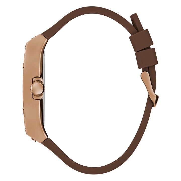 GUESS Mens Brown Coffee Multi-Function Watch