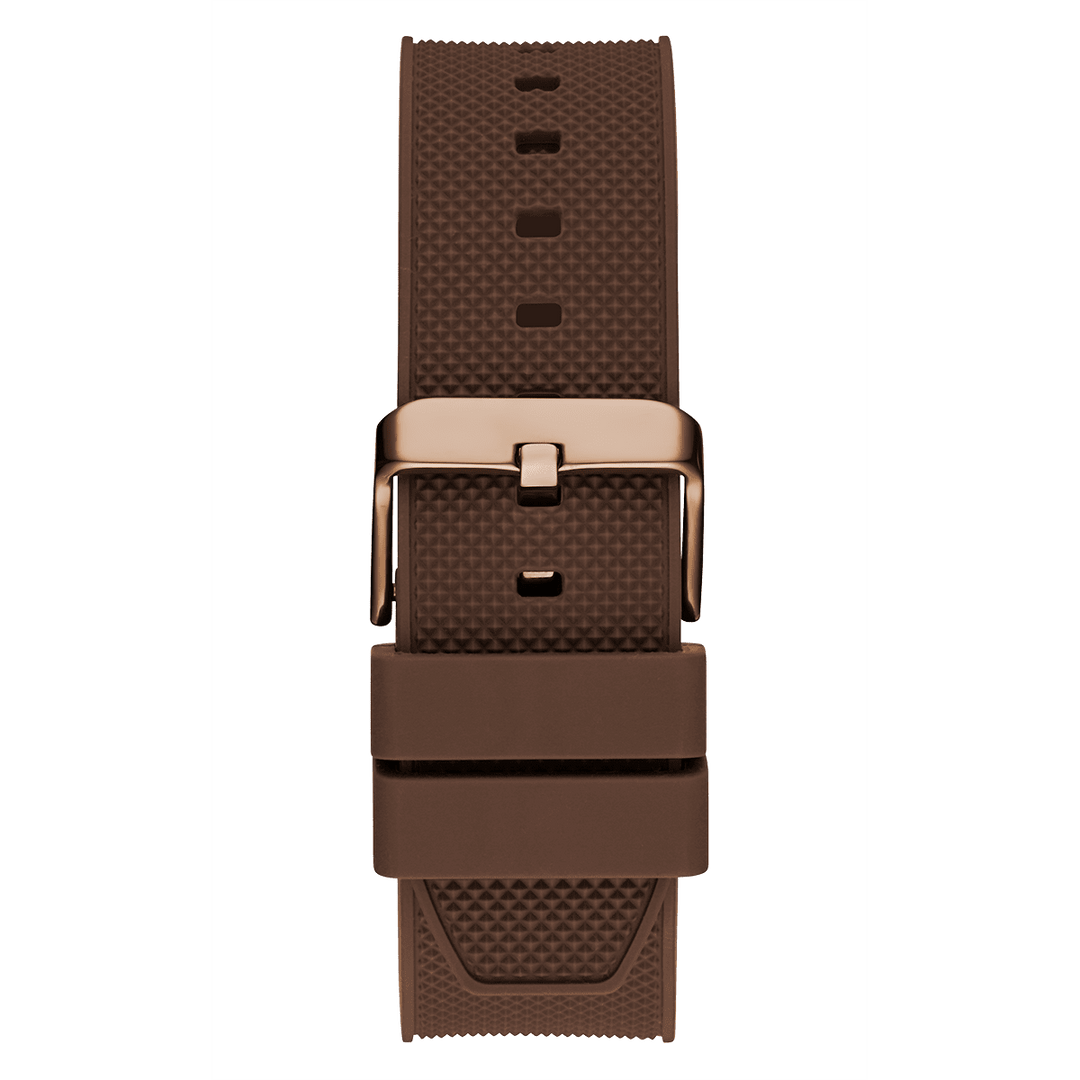 GUESS Mens Brown Coffee Multi-Function Watch