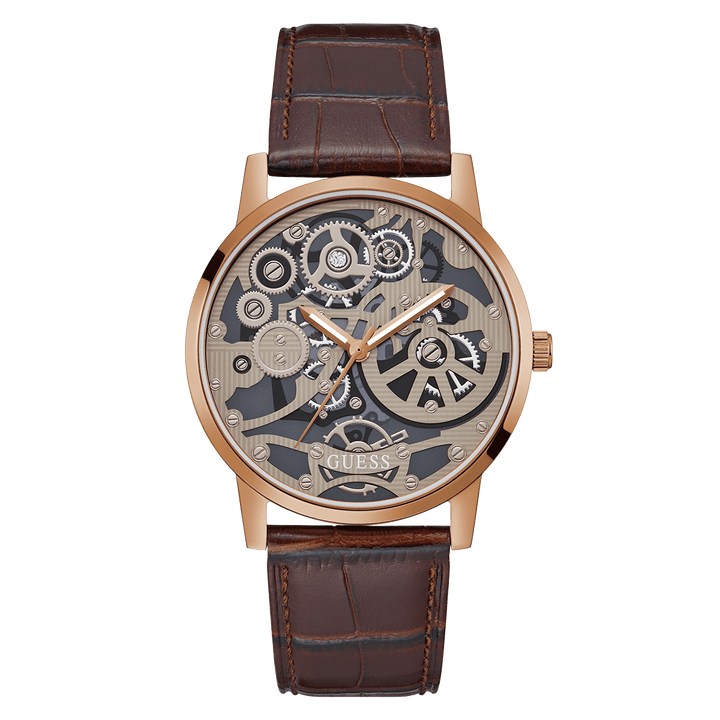 GUESS Mens Brown Coffee Analog Watch