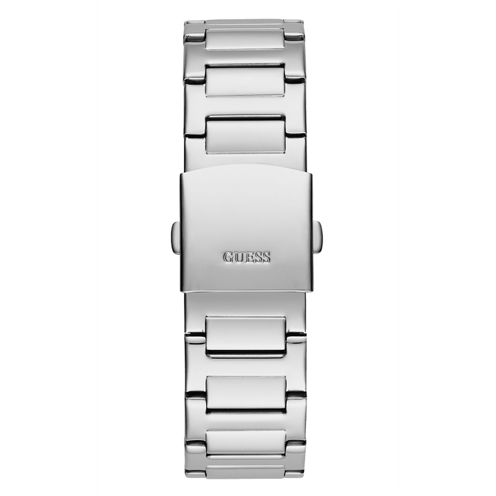 GUESS Mens Silver Tone Multi-Function Watch
