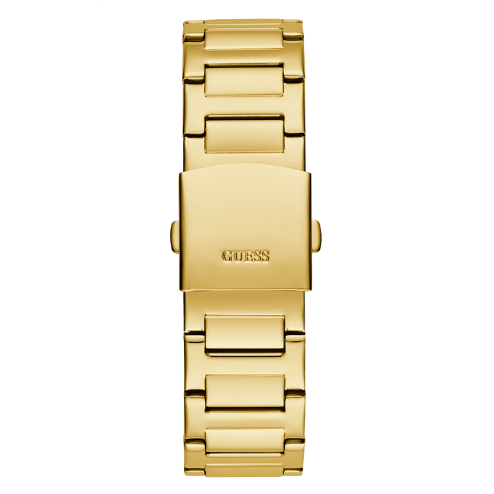 GUESS Mens Gold Tone Multi-Function Watch