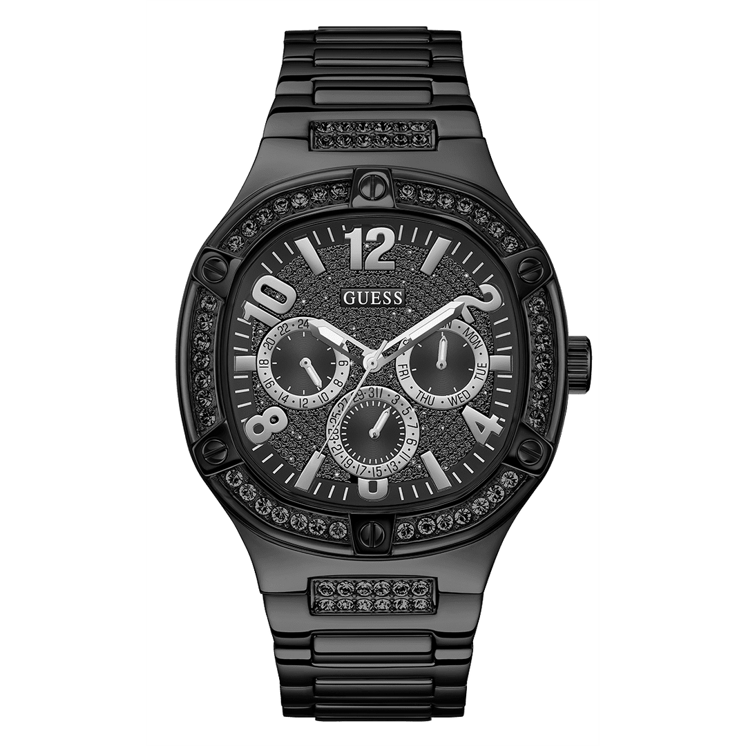 GUESS Mens Black Multi-Function Watch