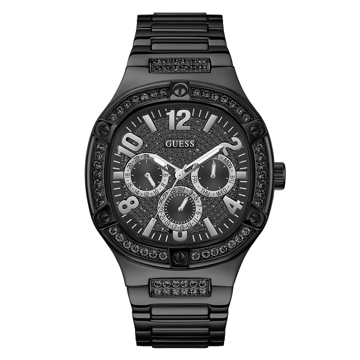 GUESS Mens Black Multi-Function Watch