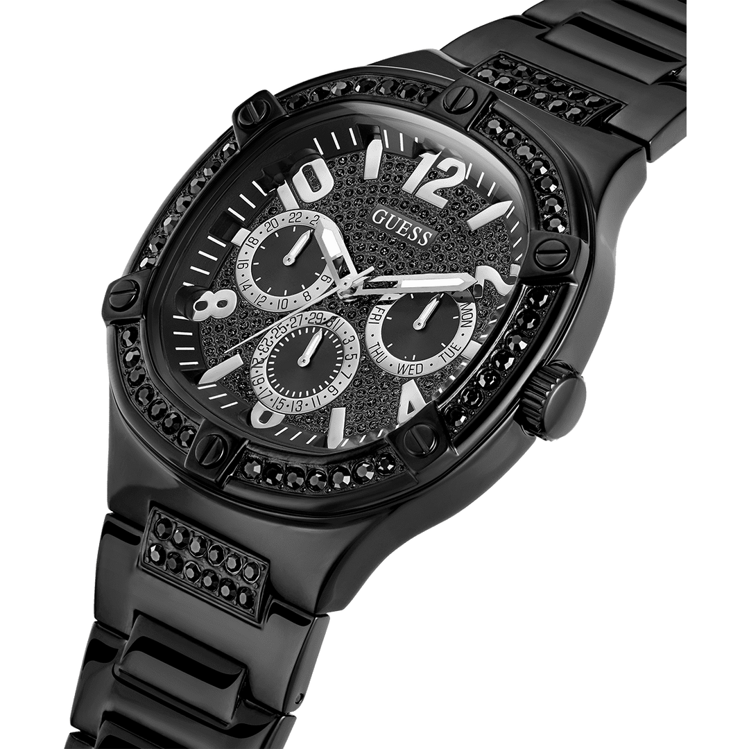 GUESS Mens Black Multi-Function Watch