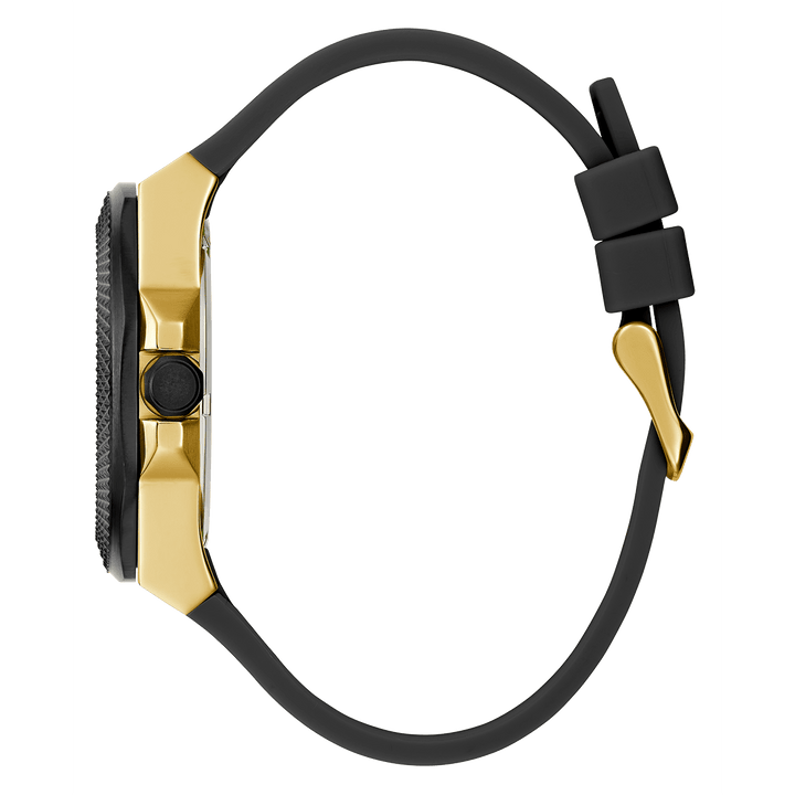 GUESS Mens Black 2-Tone Multi-Function Watch