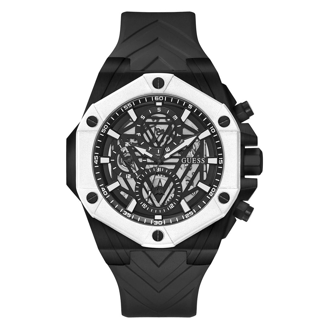 GUESS Mens Black Multi-Function Watch