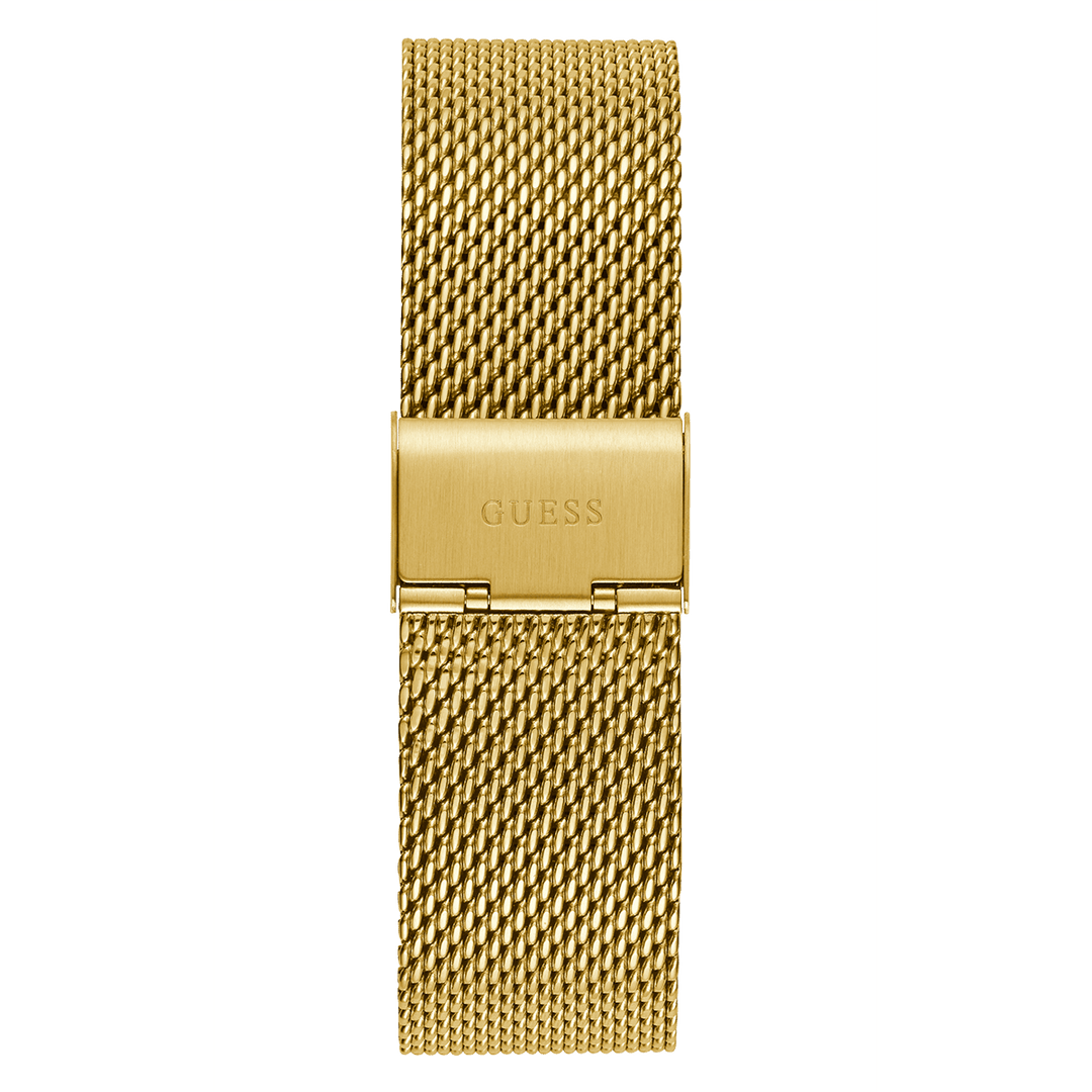 GUESS Mens Gold Tone Multi-Function Watch