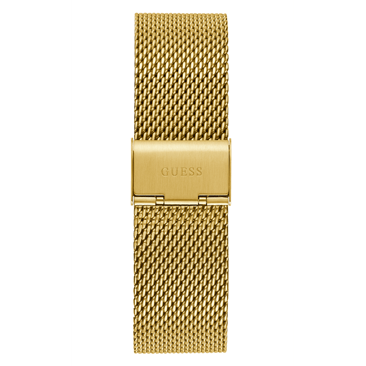 GUESS Mens Gold Tone Multi-Function Watch