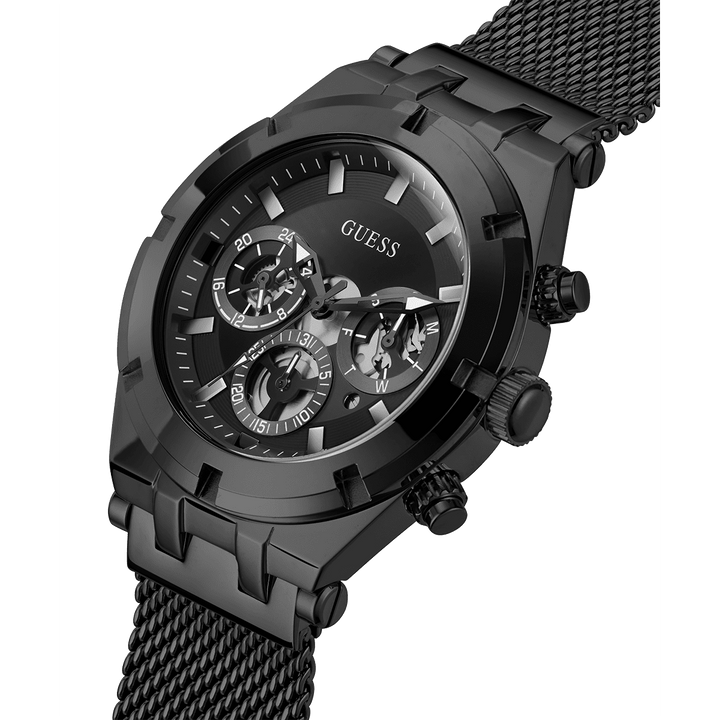 GUESS Mens Black Multi-Function Watch