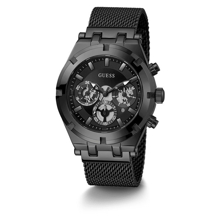 GUESS Mens Black Multi-Function Watch