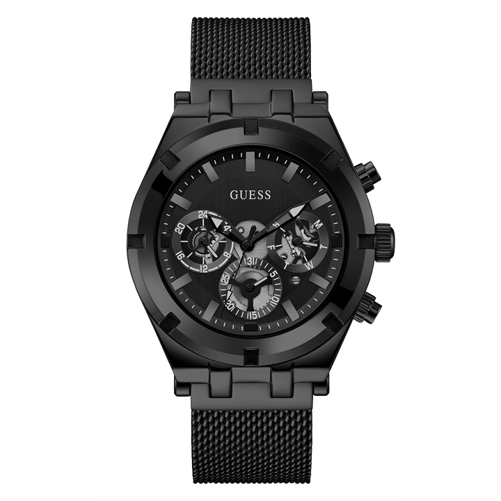 GUESS Mens Black Multi-Function Watch